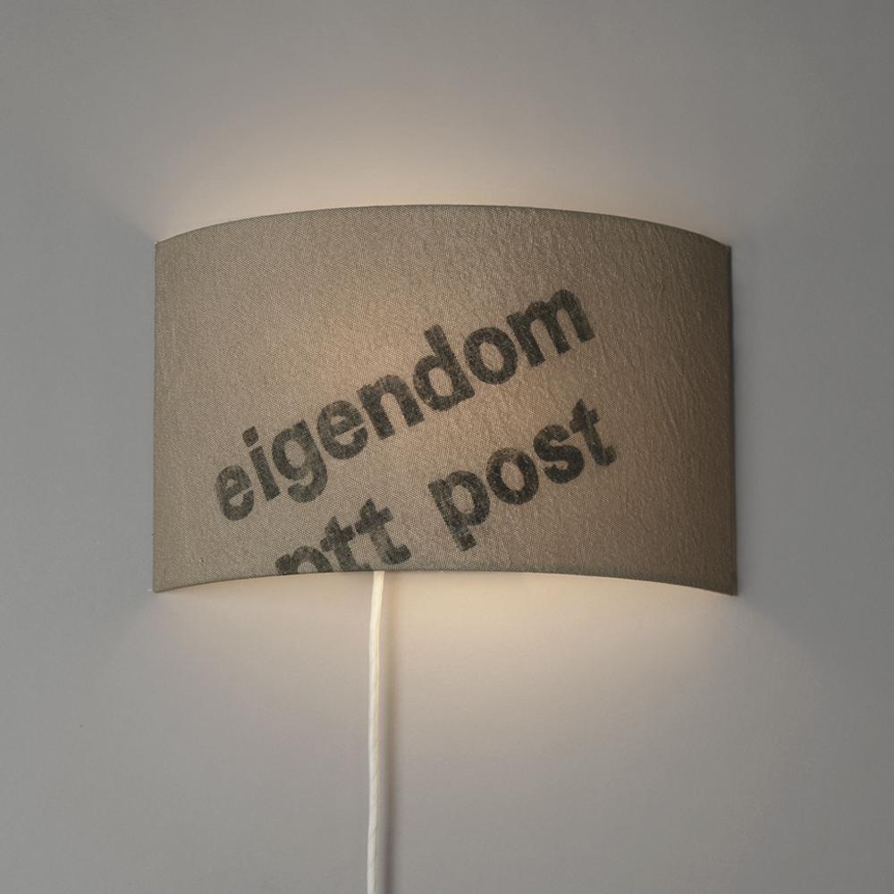 Lumbono Wandleuchte Upcycling Postsack textilkabel N30