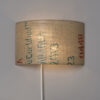 wandlalmpen aus besonderen textilien