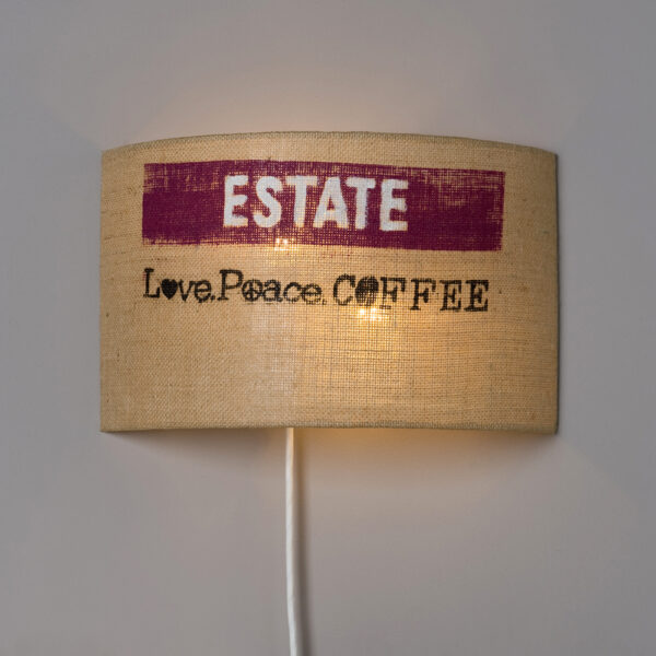 wandlampe natur upcycling