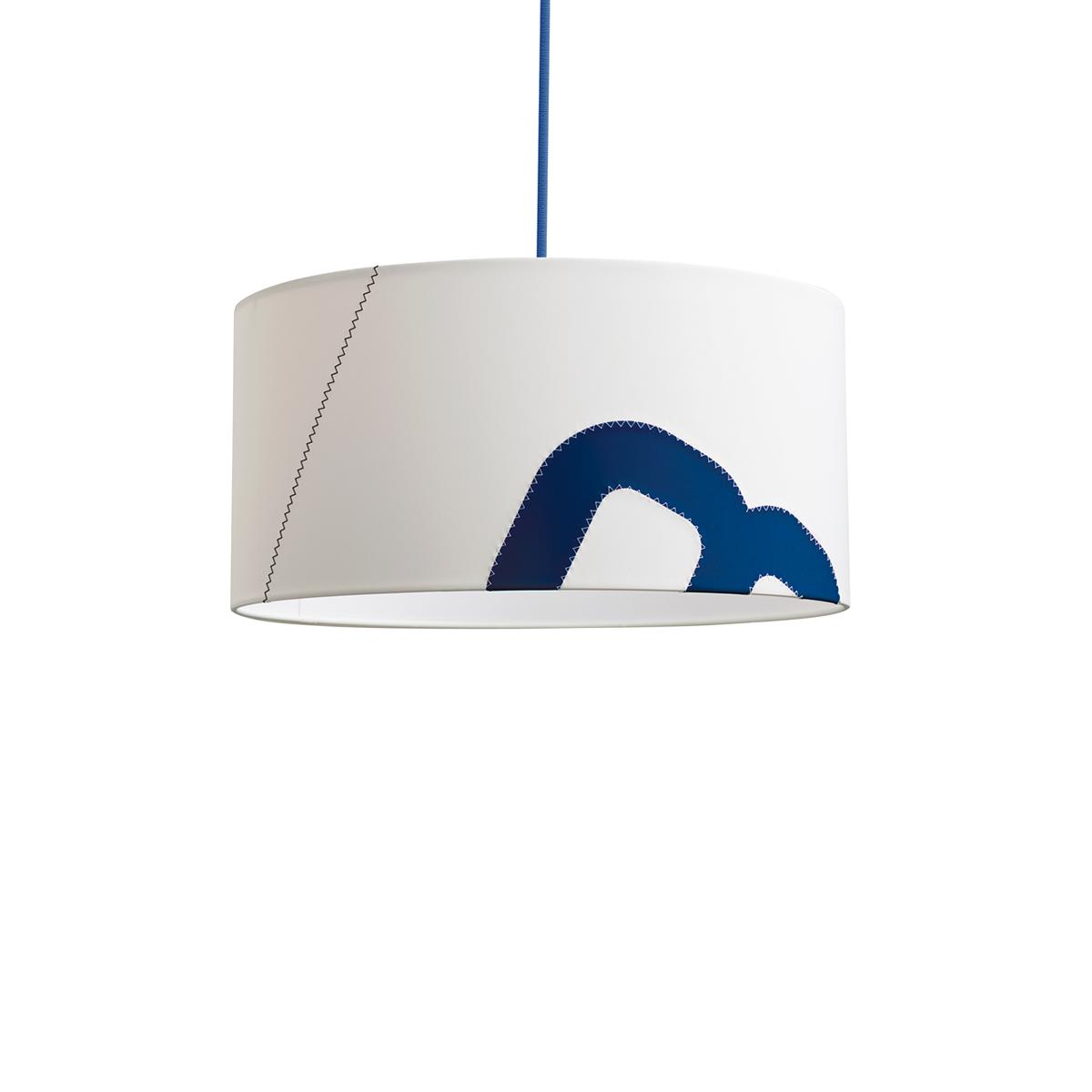 Pendelleuchte maritim weiss blau lumbono45