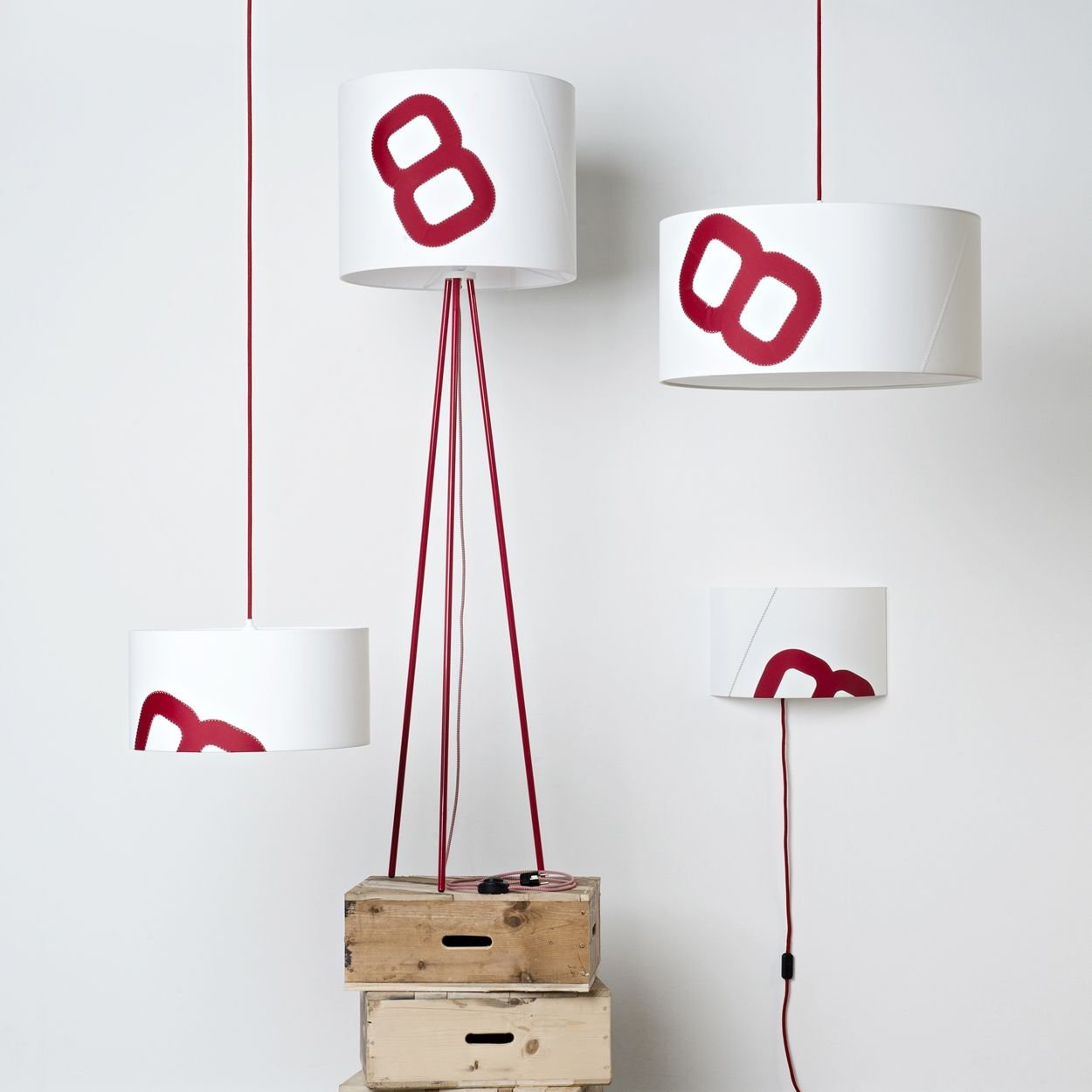 Lampen serie heimathafen rot
