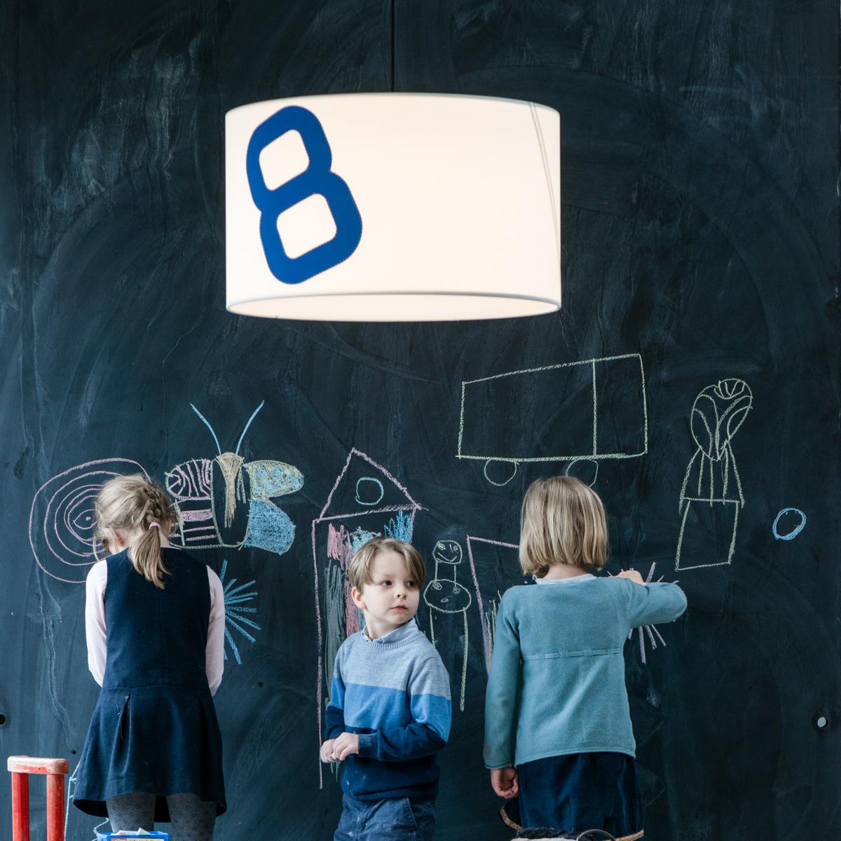 Pendelleuchte heimathafen blau kinderzimmer