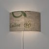 Wandleuchte N°67 Perlbohne aus Kaffeesack