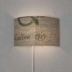 Wandleuchte N°67 Perlbohne aus Kaffeesack