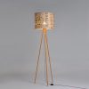 Stehleuchte Tripod Perlbohne N°72 aus Bronze und Kaffeesack